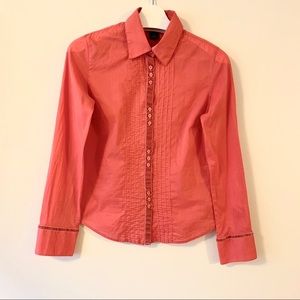 GAP Salmon Button Up Blouse